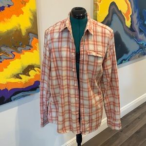 Men’s Calvin Klein Jean Plaid Flannel Shirt